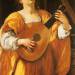 St. Cecilia Playing a Lute